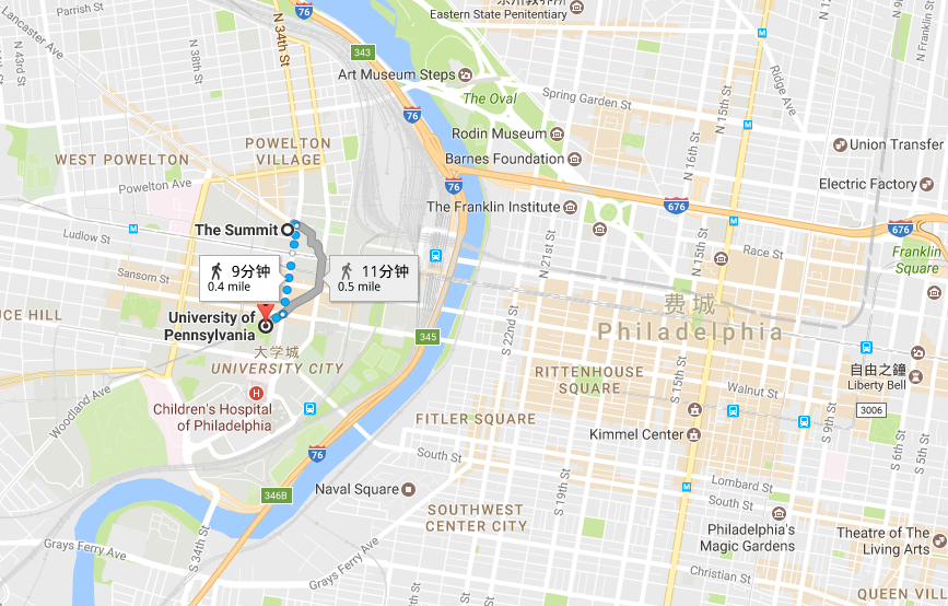 费城宾夕法尼亚大学租房之the summit at university city